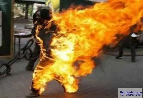 Man Sets His Wife Ablaze Around UNIBEN And Flees